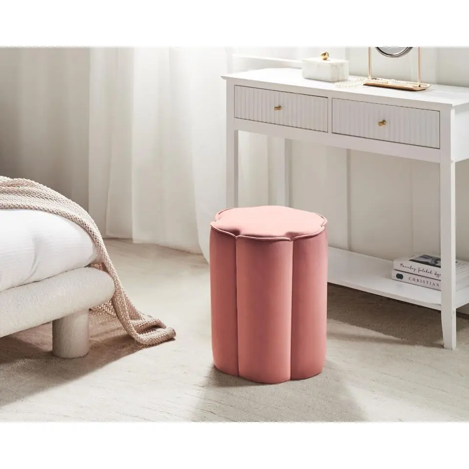 TAPPEN - Poef - Roze - Fluweel