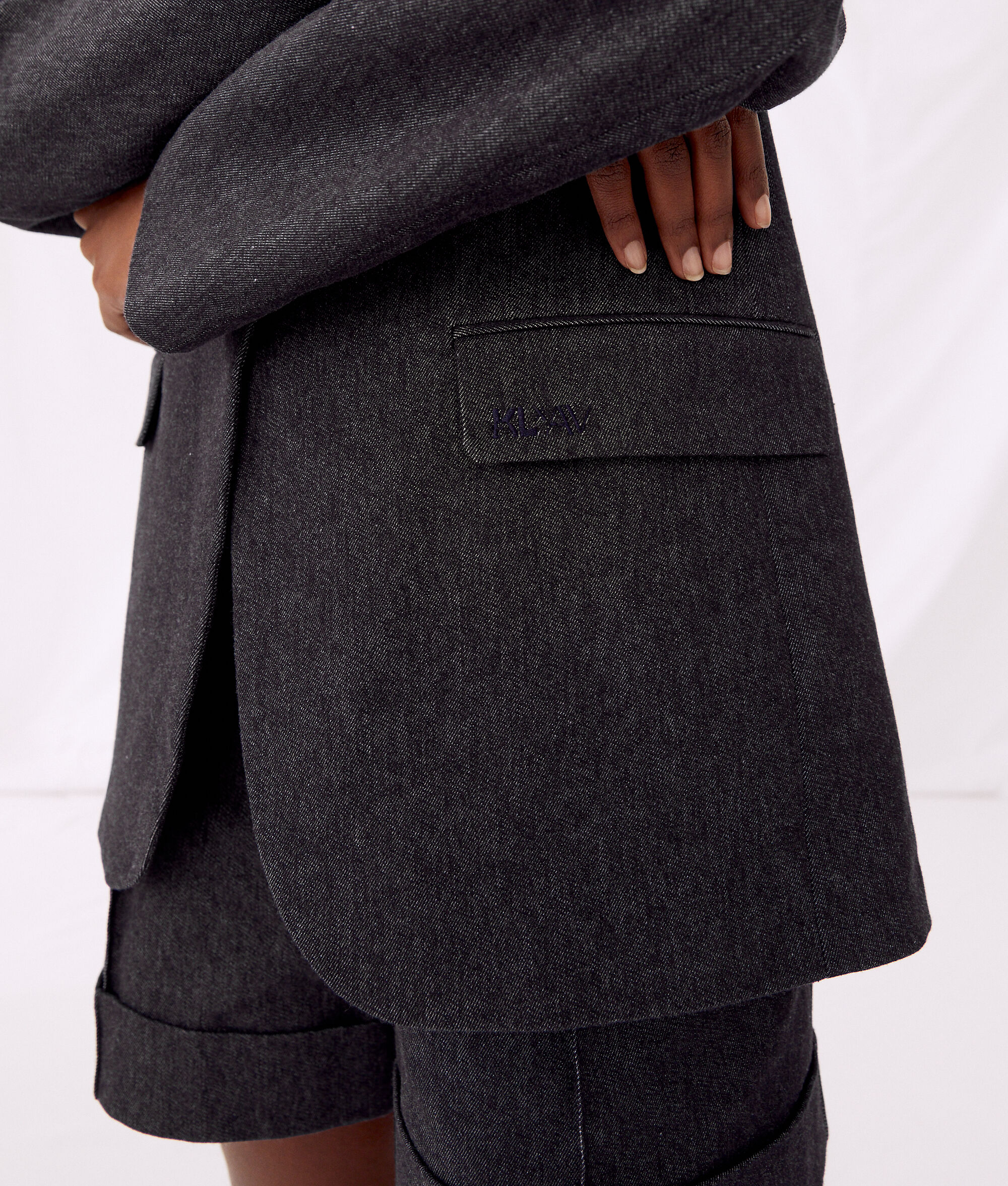 BLAZER AU LOOK DENIM KARL X AMBER VALLETTA