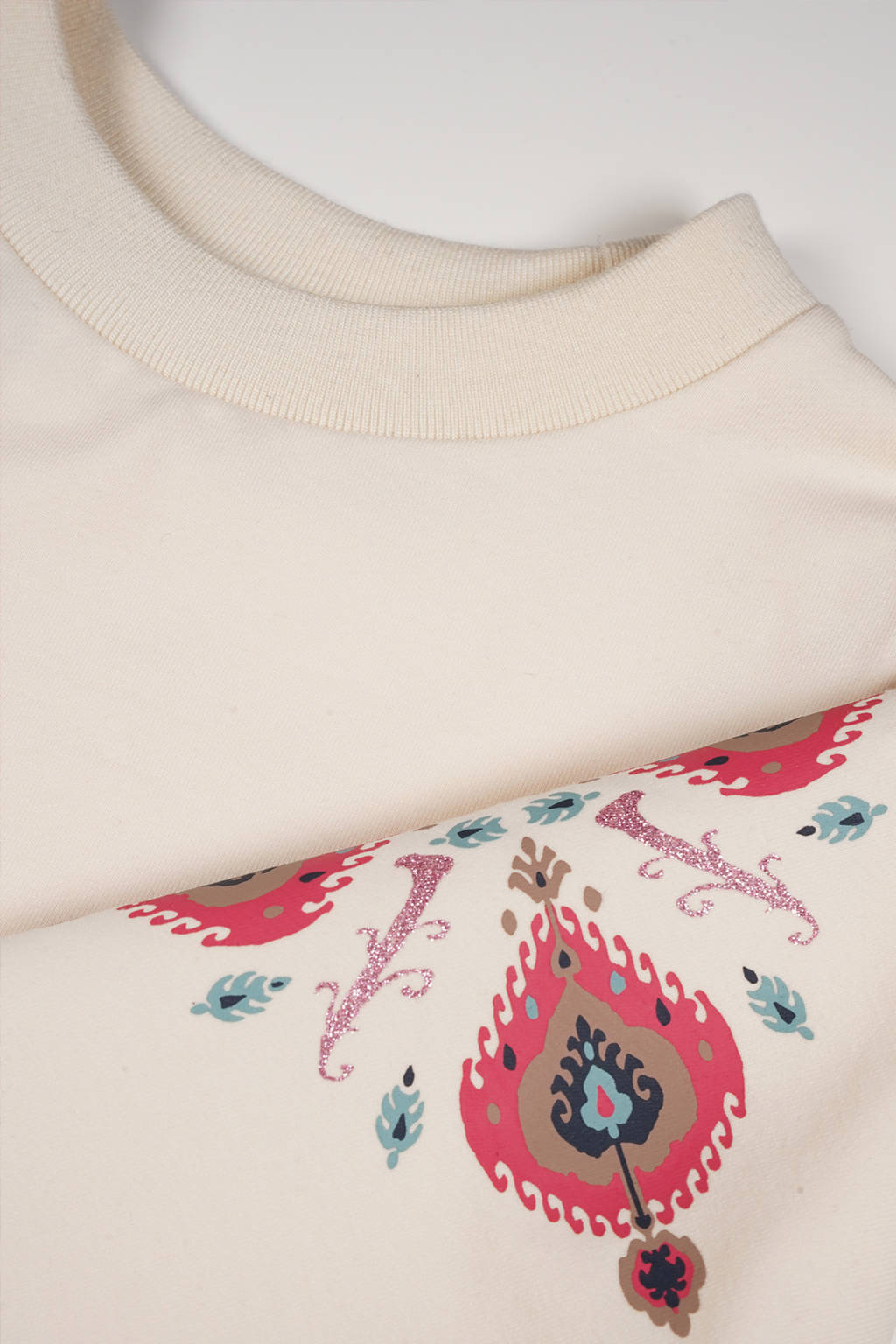 NONO sweater Kulet met printopdruk ivoor