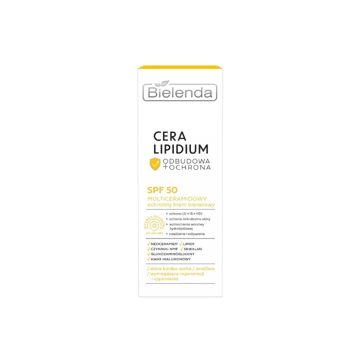 Bielenda Cera Lipidium Multiceramide Nährende Barriere-Gesichtscreme SPF50 50 ml