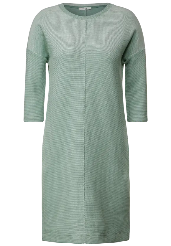 Feinstrick Kleid - raw salvia green