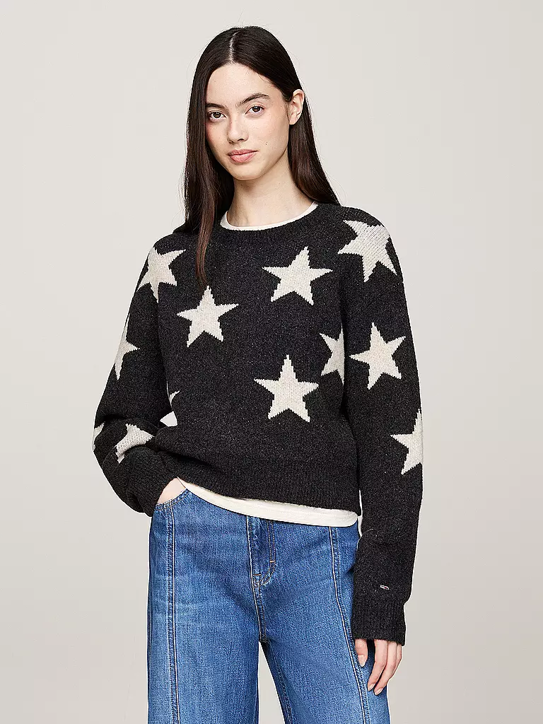 TOMMY JEANS Pullover schwarz