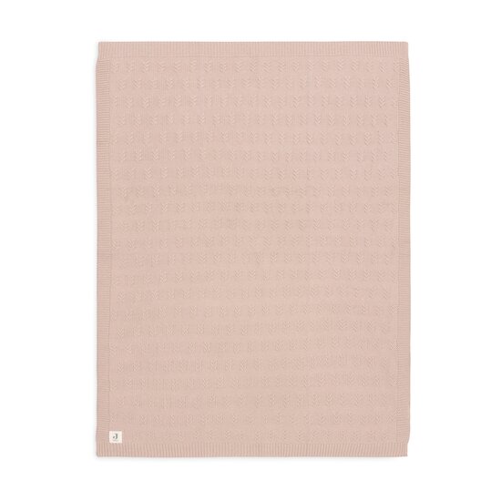 Couverture Berceau Grain Knit   Rose        75 x 100 cm   de               Jollein