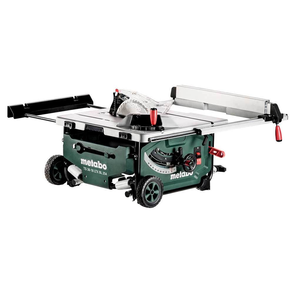 Kit de mesa de serra METABO18V sem escovas com 2 baterias de 5,5 Ah e 254 mm (AU61302500)
