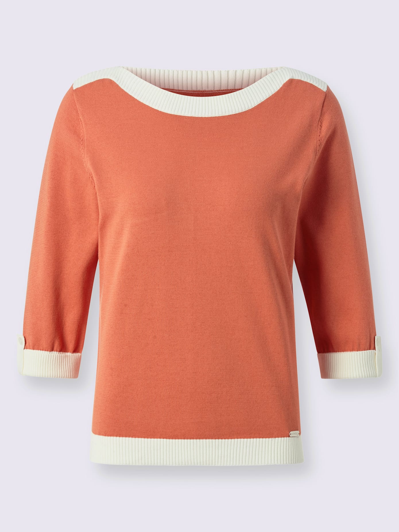 Pull à manches 3/4 100% coton pima