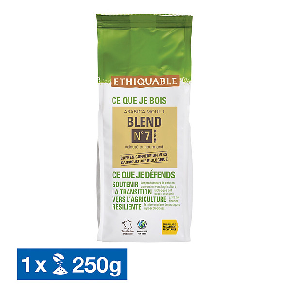 Café moulu bio Blend n°7 Ethiquable, 250 g