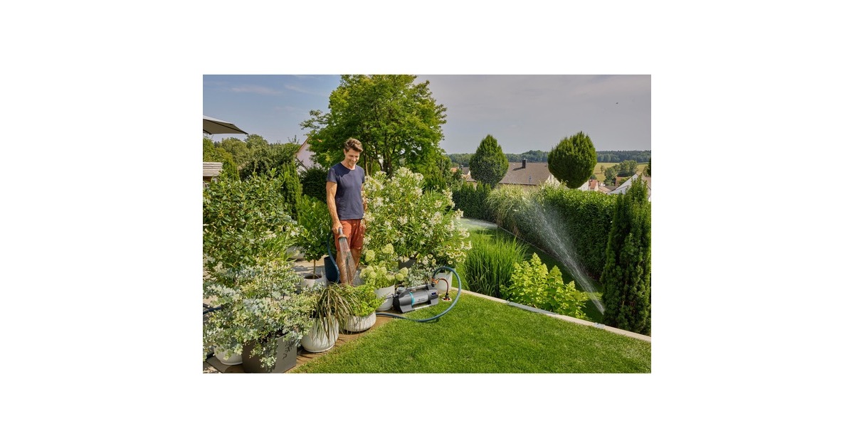 GARDENABesproeiingspomp 6500 SilentComfort  (Donkergrijs/roestvrij staal, 1300 Watt | Bluetooth)