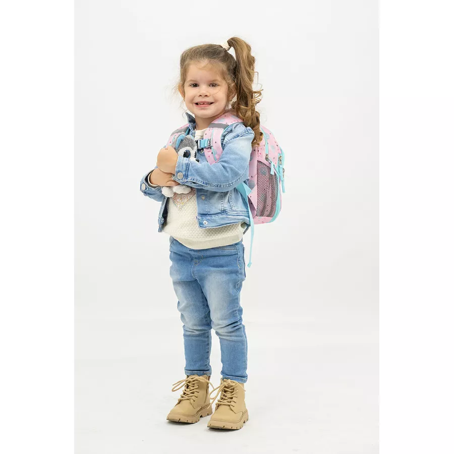 Belmil Kindergartenrucksack Mini Kiddy Kindergartenrucksack für 1-3 Jährige Kinder mit Brustgurt Little Sloth