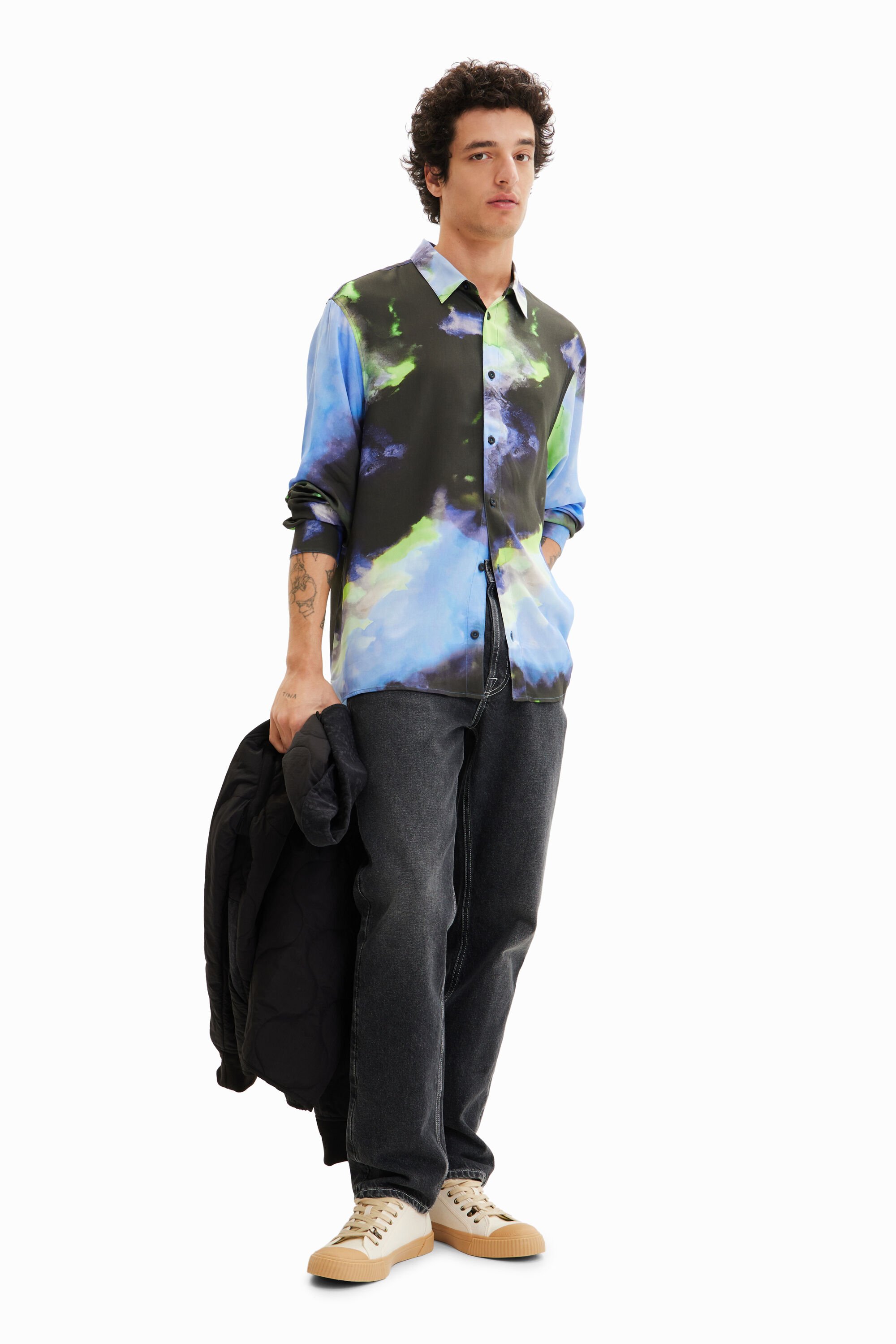 Chemise fluide manches longues