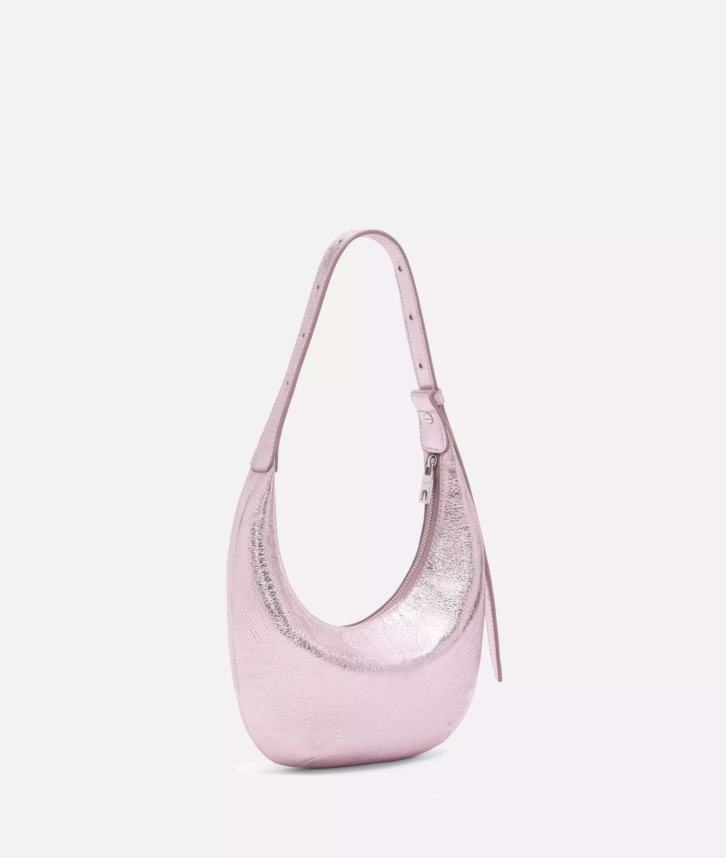 Hobo Mini bag with metallic finish