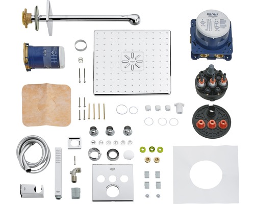 Inbouwdouchesysteem met hand- en hoofddouche GROHE Rainshower SmartControl Systeem SmartControl chroom gepolijst 34712000