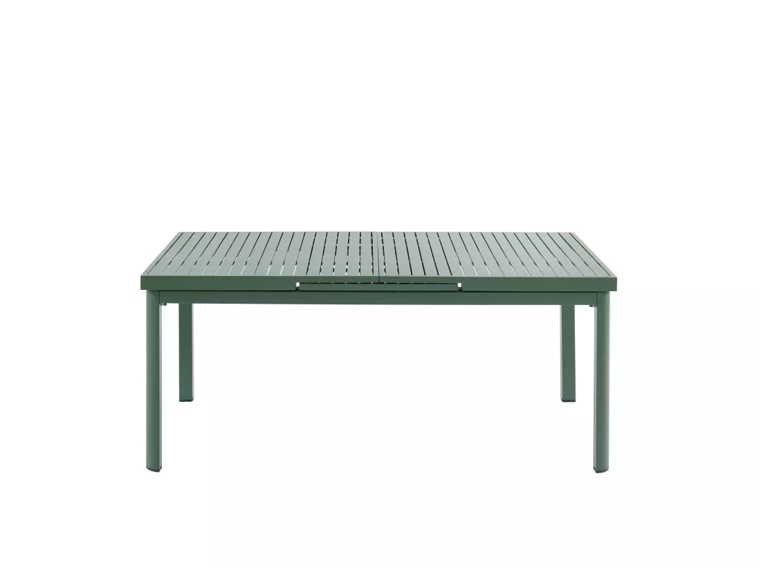 Table de jardin extensible en aluminium L.180/240cm - Vert amande - NAURU de MYLIA