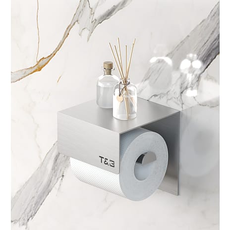 T&B toiletrulleholder - støvet sølv