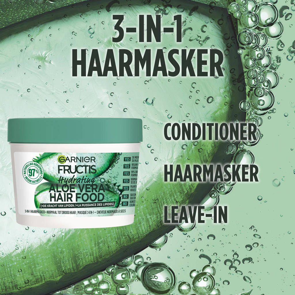 Fijn!Fructis Hair Food Aloe haarmasker - 400 ml - Normaal tot droog haar