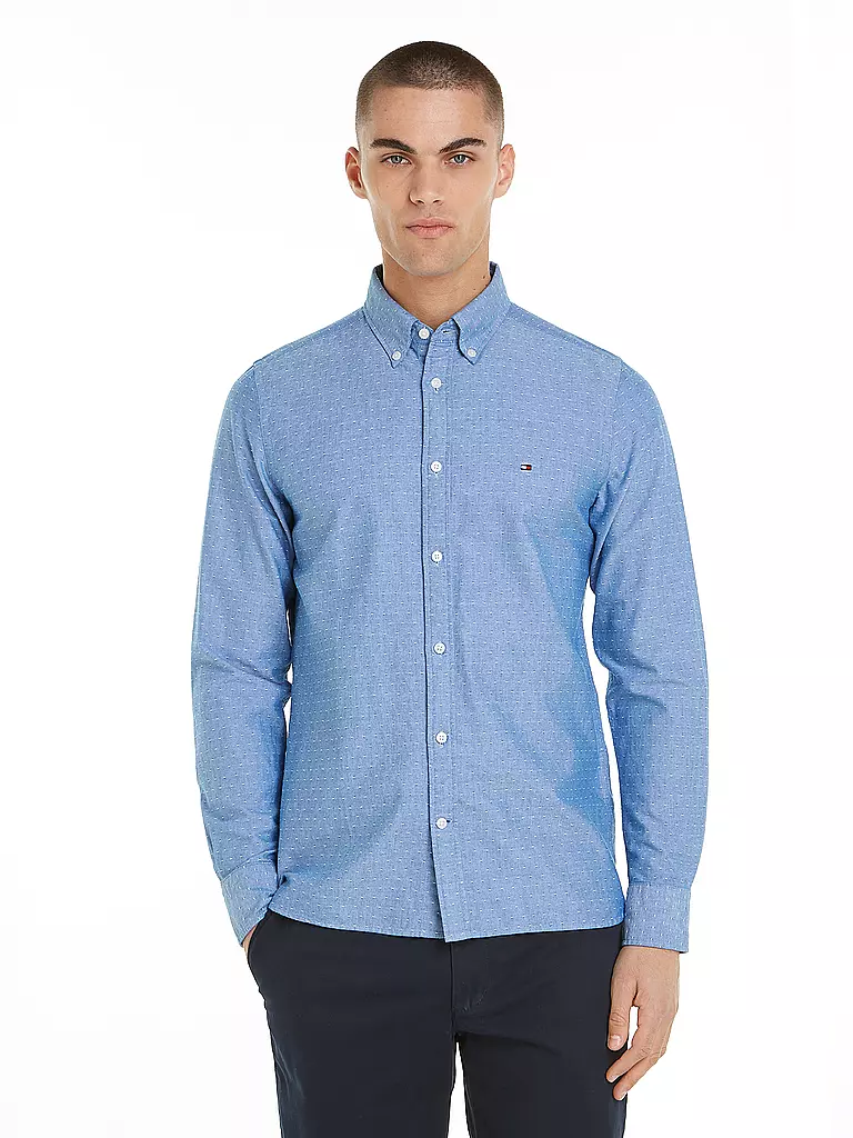 TOMMY HILFIGER Hemd Slim Fit hellblau