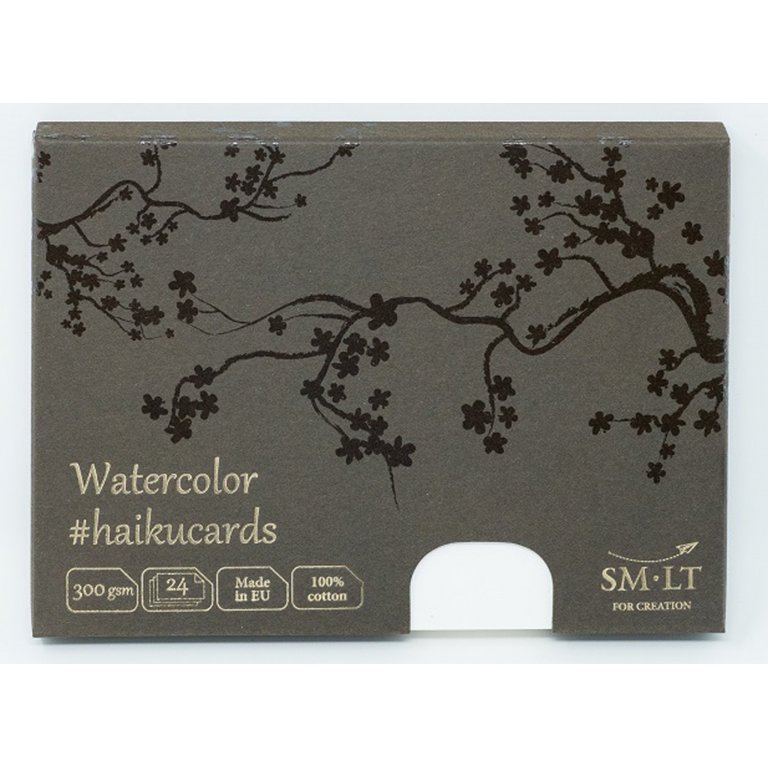 Aquarellkarten Haikucards weiß, 300 g/m², Set