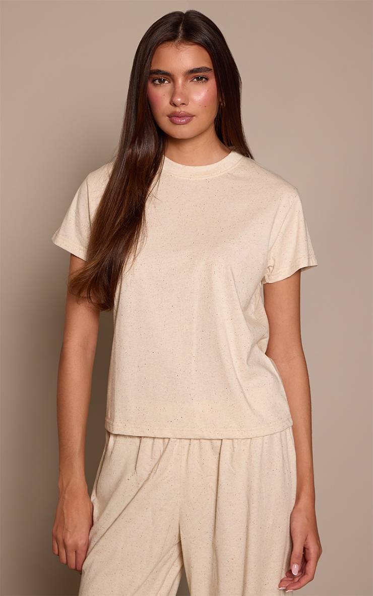 Butter Yellow Ensemble Coordonné T-shirt Moucheté