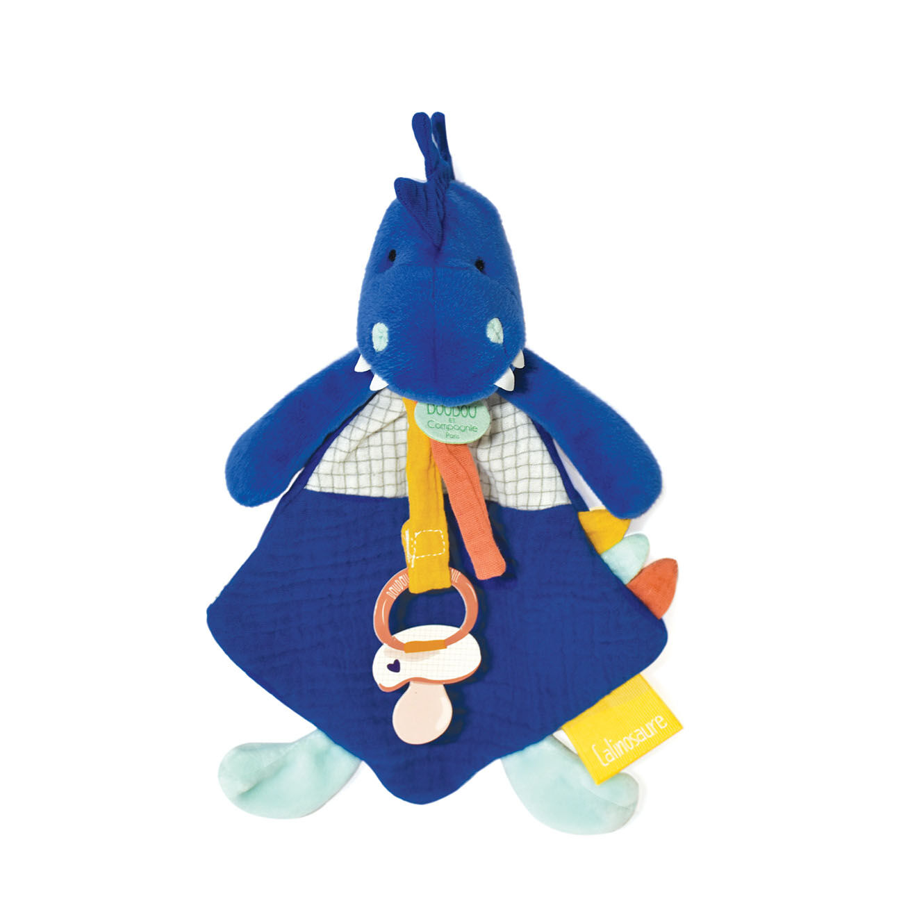Doudou et Compagnie Attache-Sucette Sachou bleu