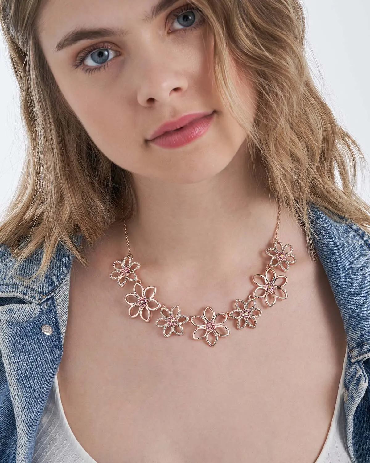 Kette - Rosy Bloom