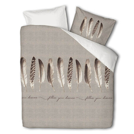 Dekbedovertrek  Endless Feathers - Beige