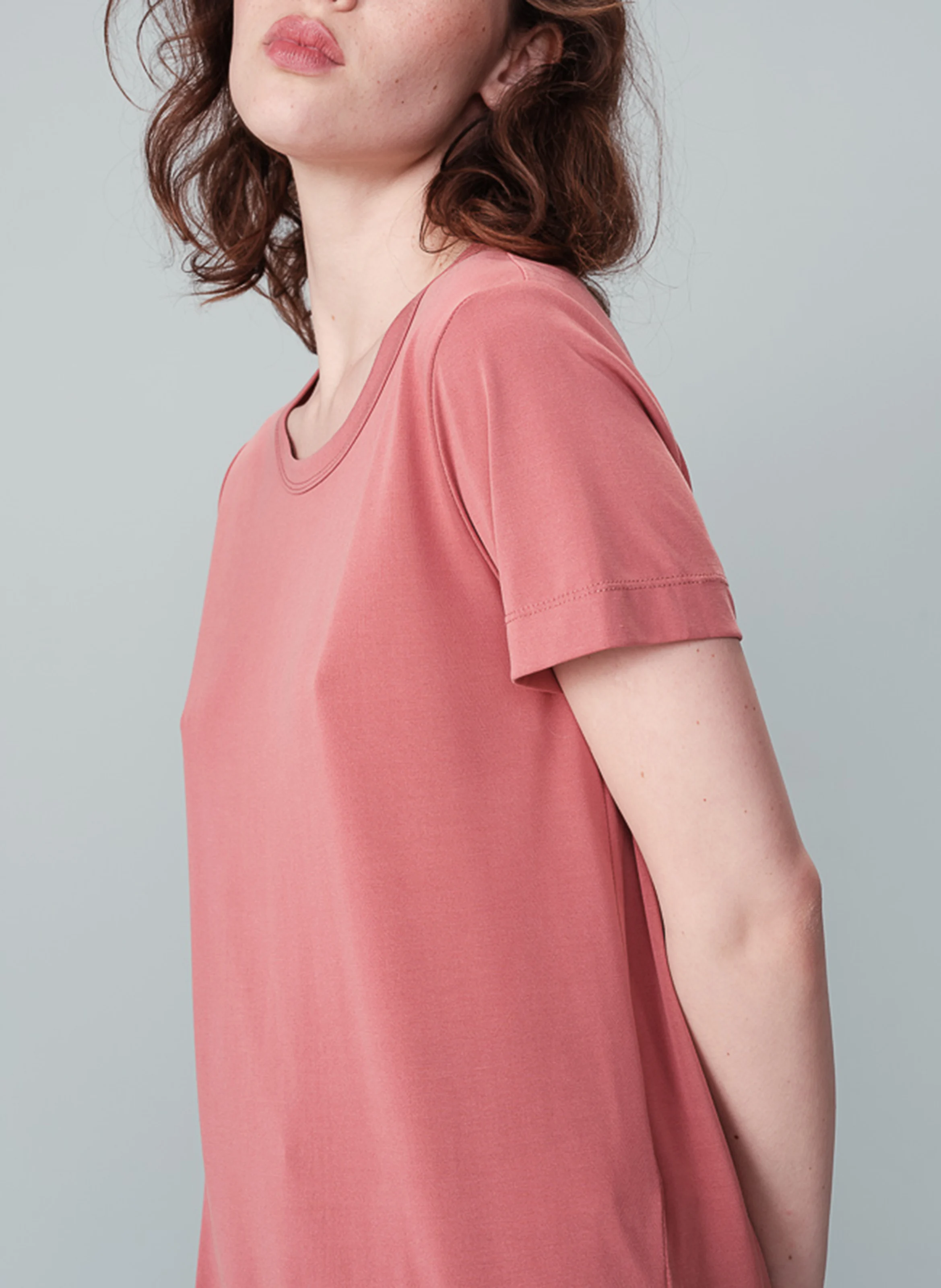 NELL - Tee-shirt droit manches courtes | Rose