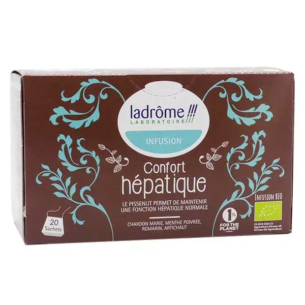 Ladrome Organic Liver Comfort Infusion - 20 sachês