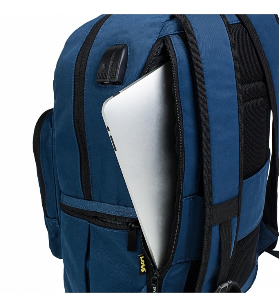 Lois Mochila con Usb 305437 -31x45x14 cm- negro