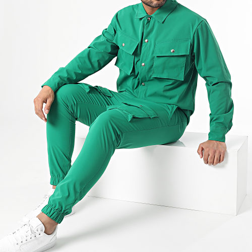 Ensemble Veste Jogger Pant Vert