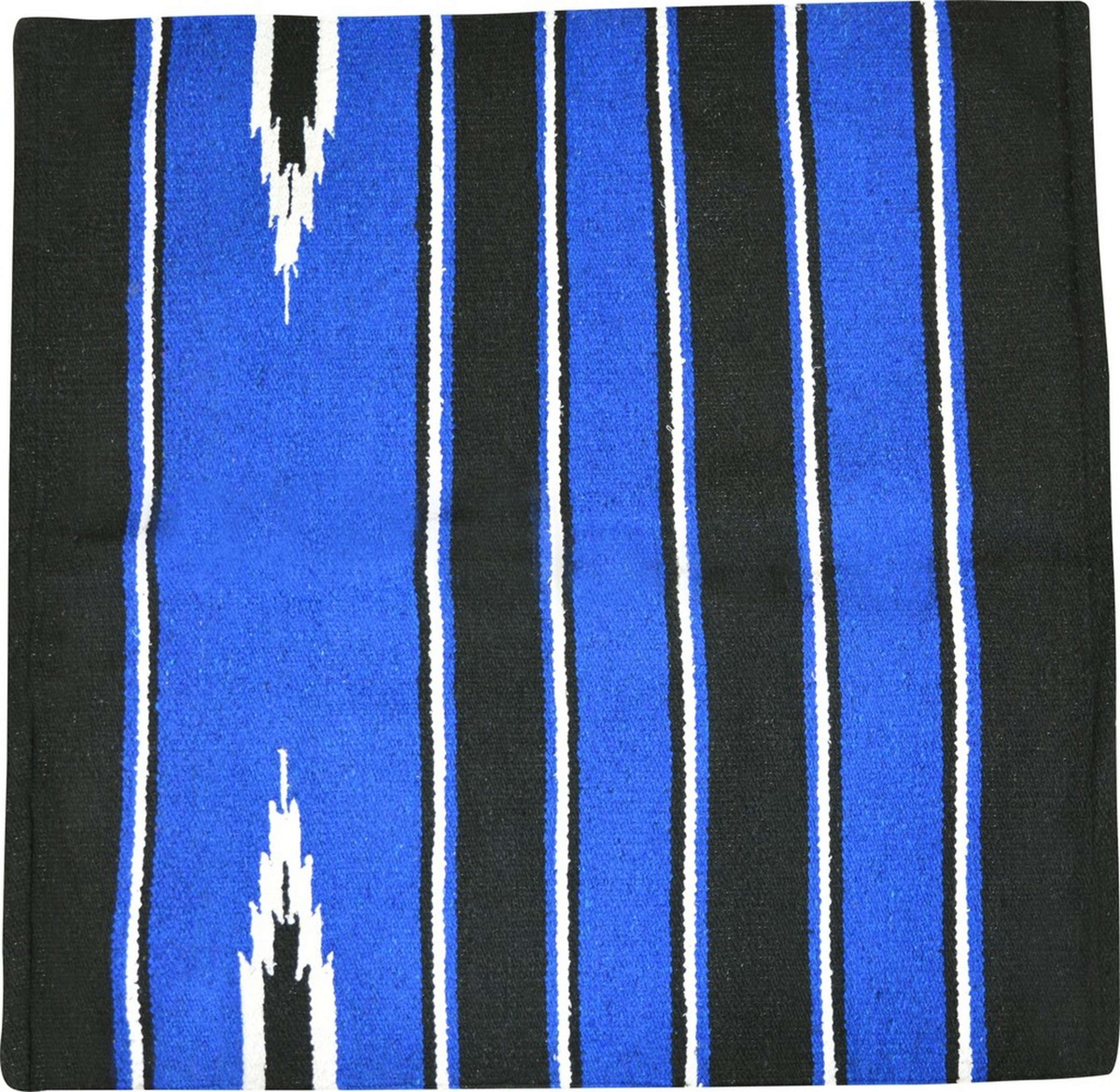 Randol's Navajo Show Blanket Katoen Zwart/Koningsblauw/Wit