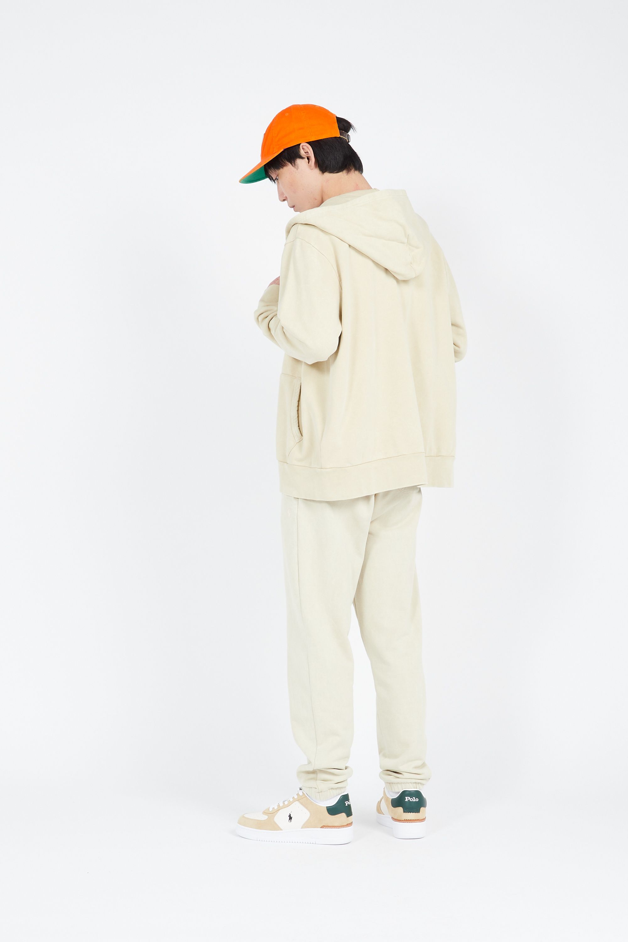 POLO RALPH LAUREN Hoodie zippée LOOPBACK TERRY-LSL-SWS Beige