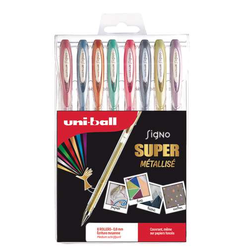 UNI-BALL Signo UM120NM/5 Metallic Gelschreiber Sets
