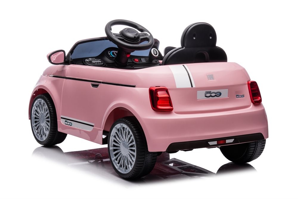 Azeno - Elektrisk Køretøj - Fiat 500e12V- Lyserød