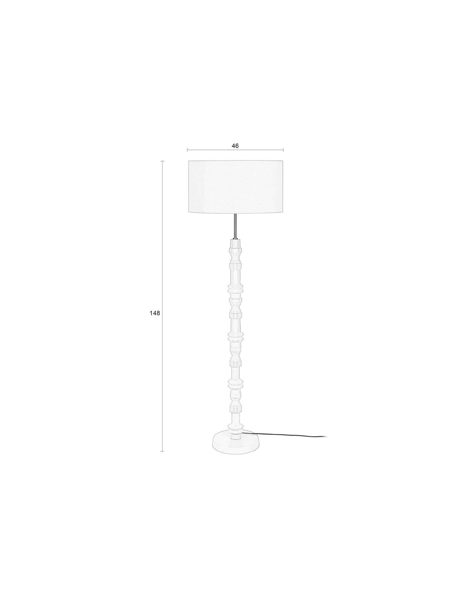 Vloerlamp TOTEM beige