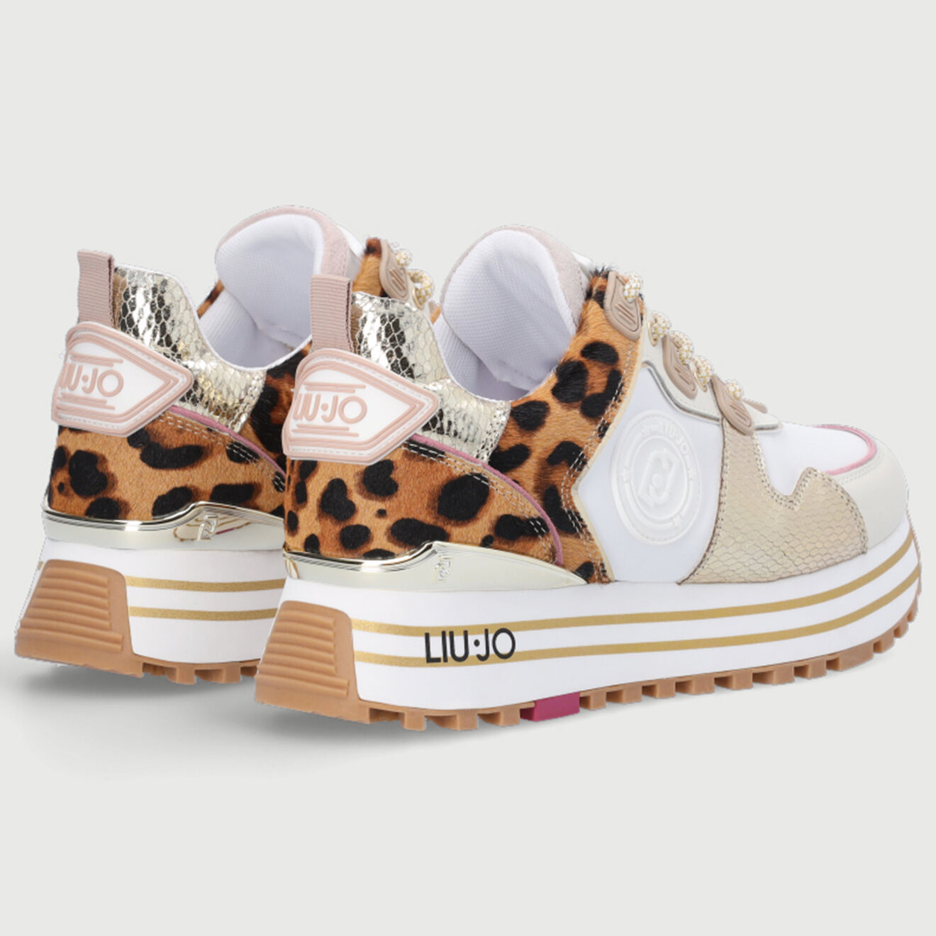 Liu-Jo Sneakers Mia blanc/léopard