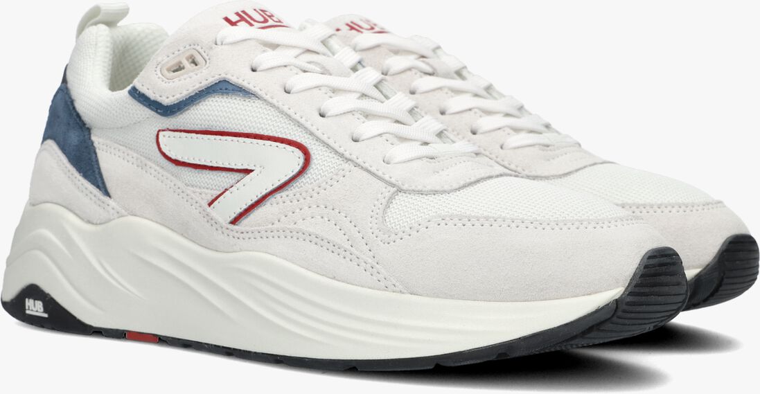 HUB witte hub lage sneakers glide-z men