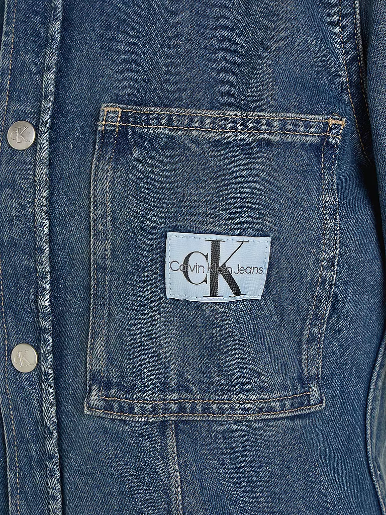 CALVIN KLEIN JEANS Jeansbluse blau