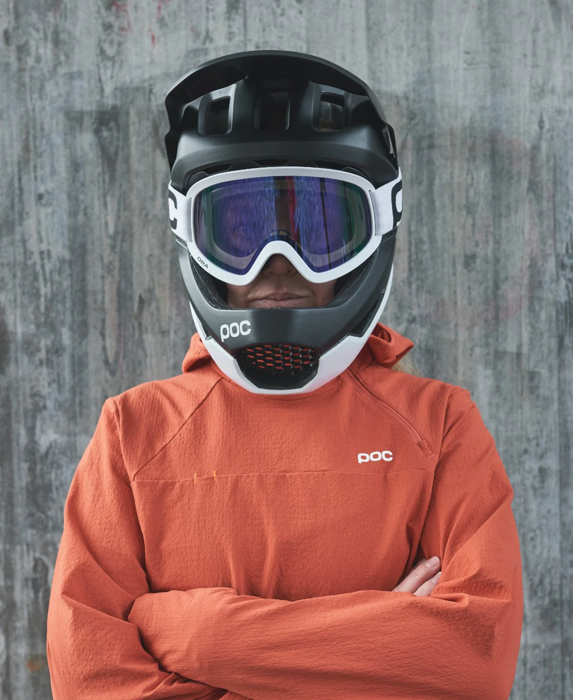 POC Otocon Race Mips Fullfacehjelm, uranium black/hydrogen white