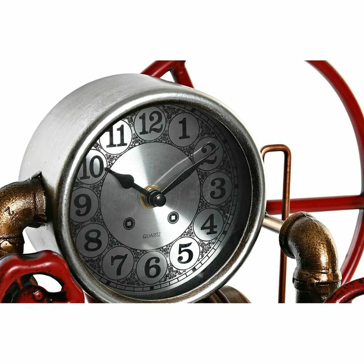 DKD Home Decor Horloge de Table Rouge