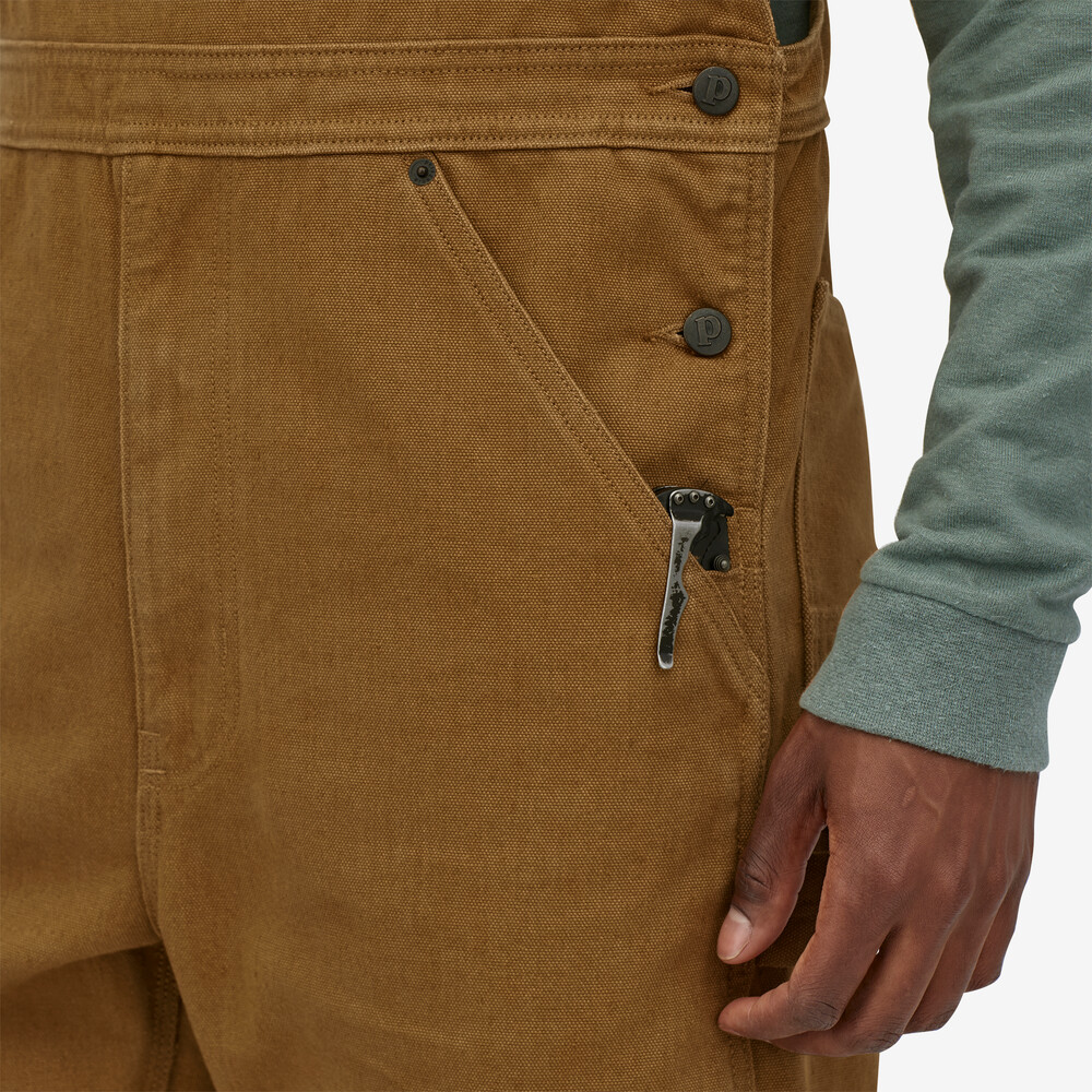 Iron Forge Herren-Latzhose aus Hanf-Canvas – Kurz