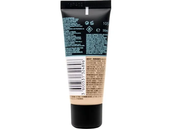 Maybelline Fit Me! Foundation Matte   Poreless 105 Natural Ivory 30 ml
