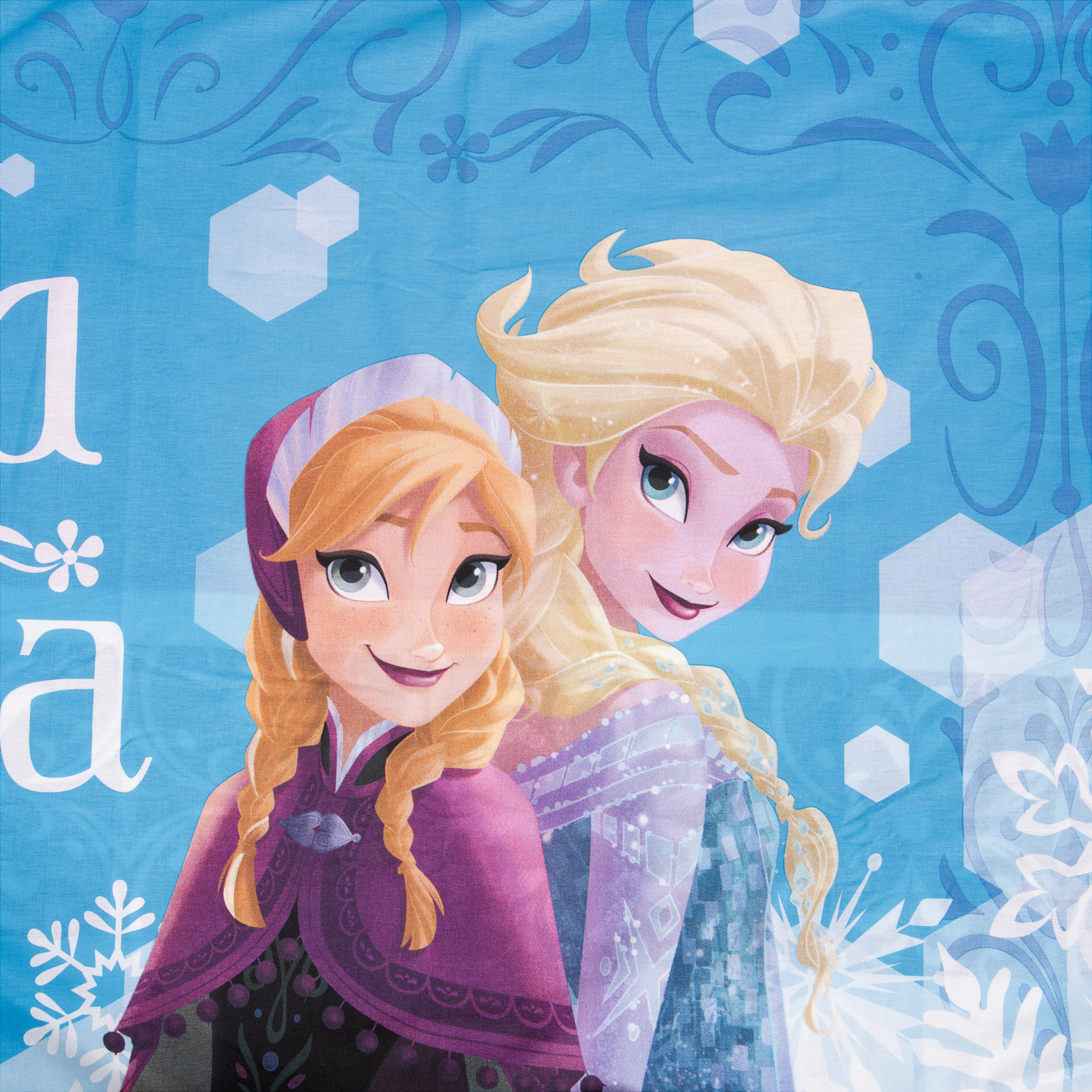 Bettwäsche Frozen mit Elsa, Anna und Olaf
