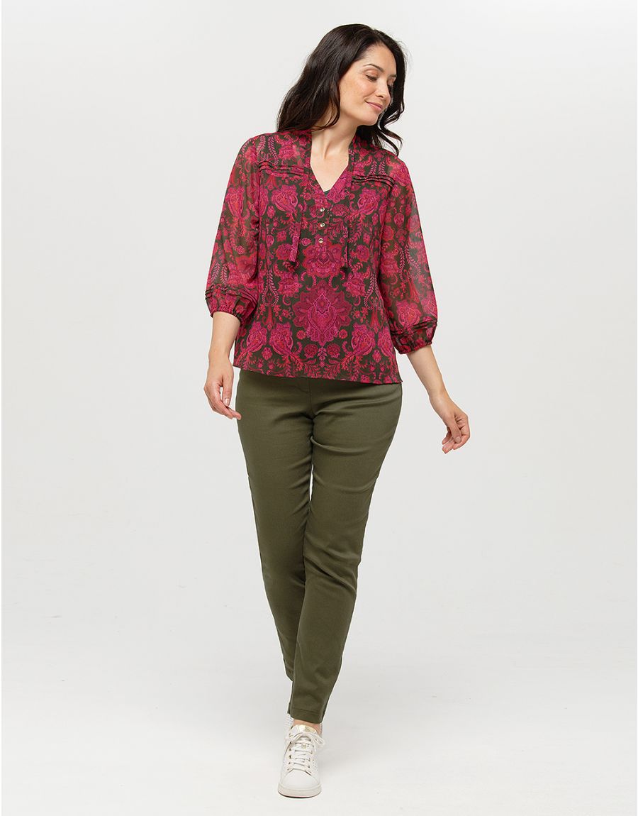 Blouse fluide rose
