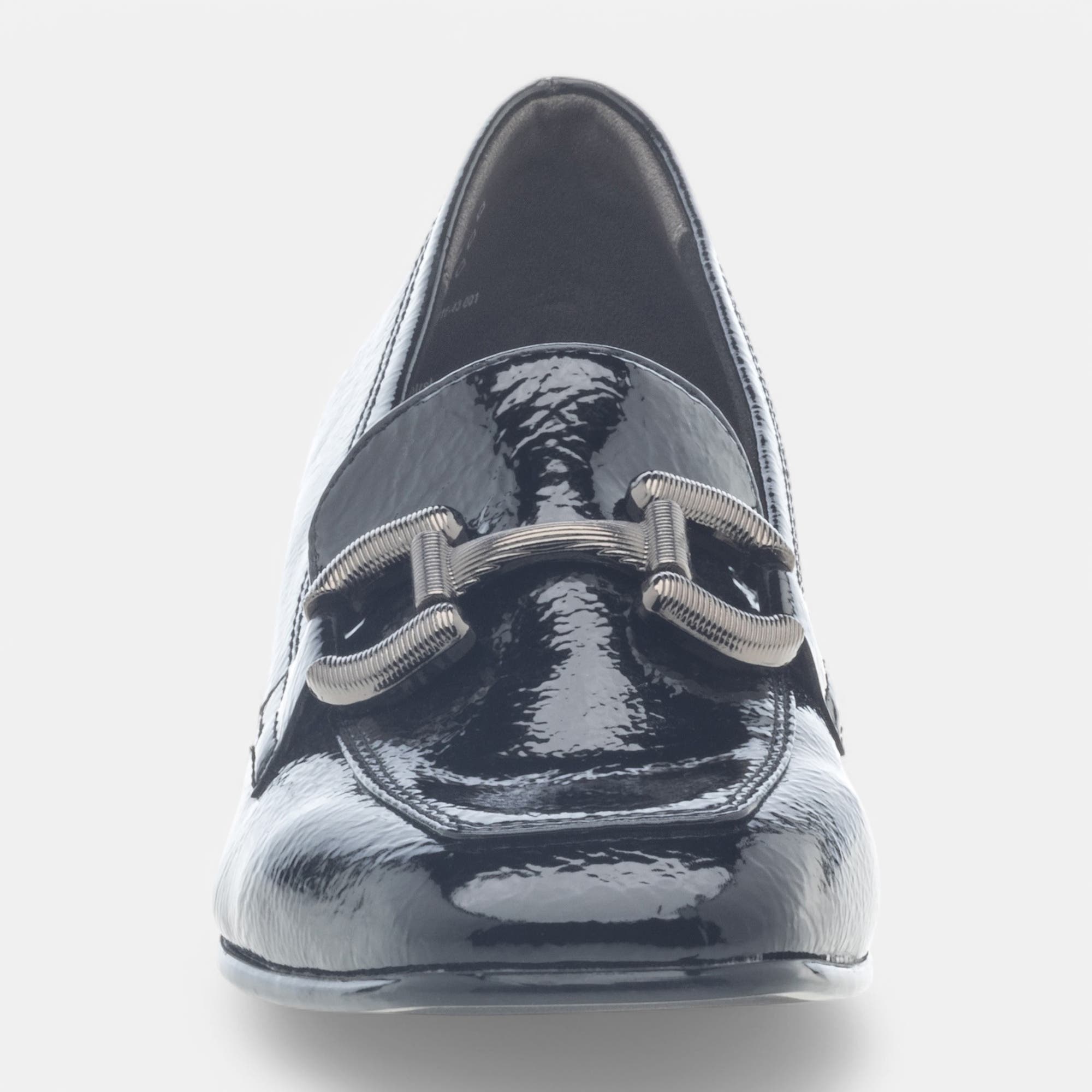 Mocassins Femme noir vernis