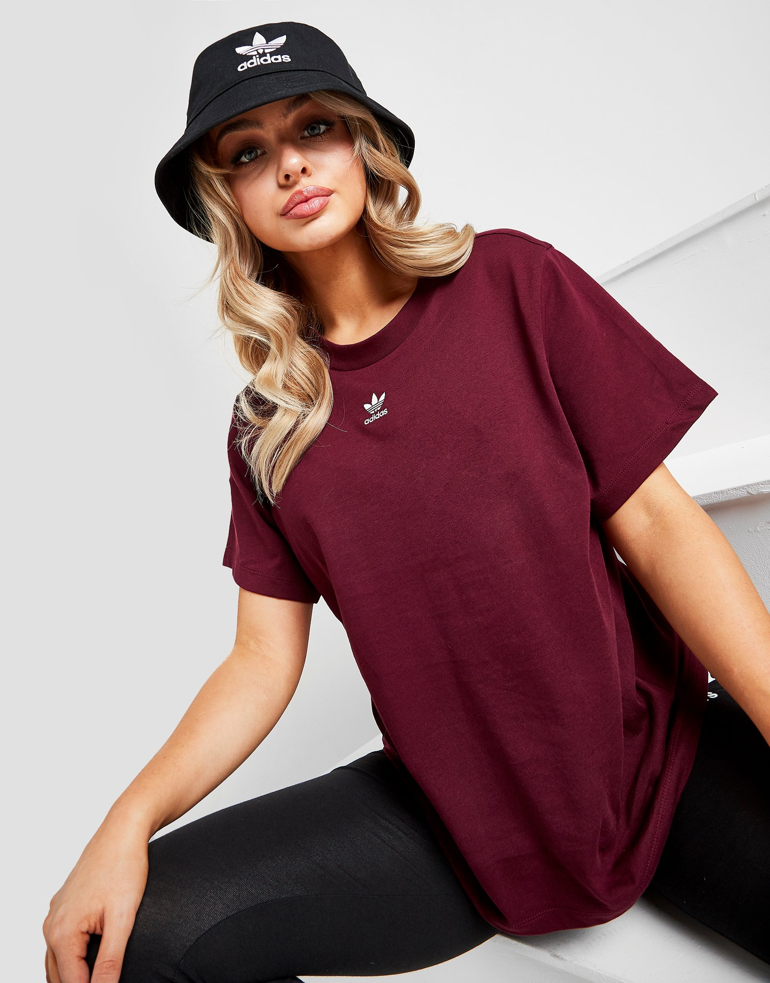 adidas Originals T-Shirt Essential Trêfle Boyfriend Femme