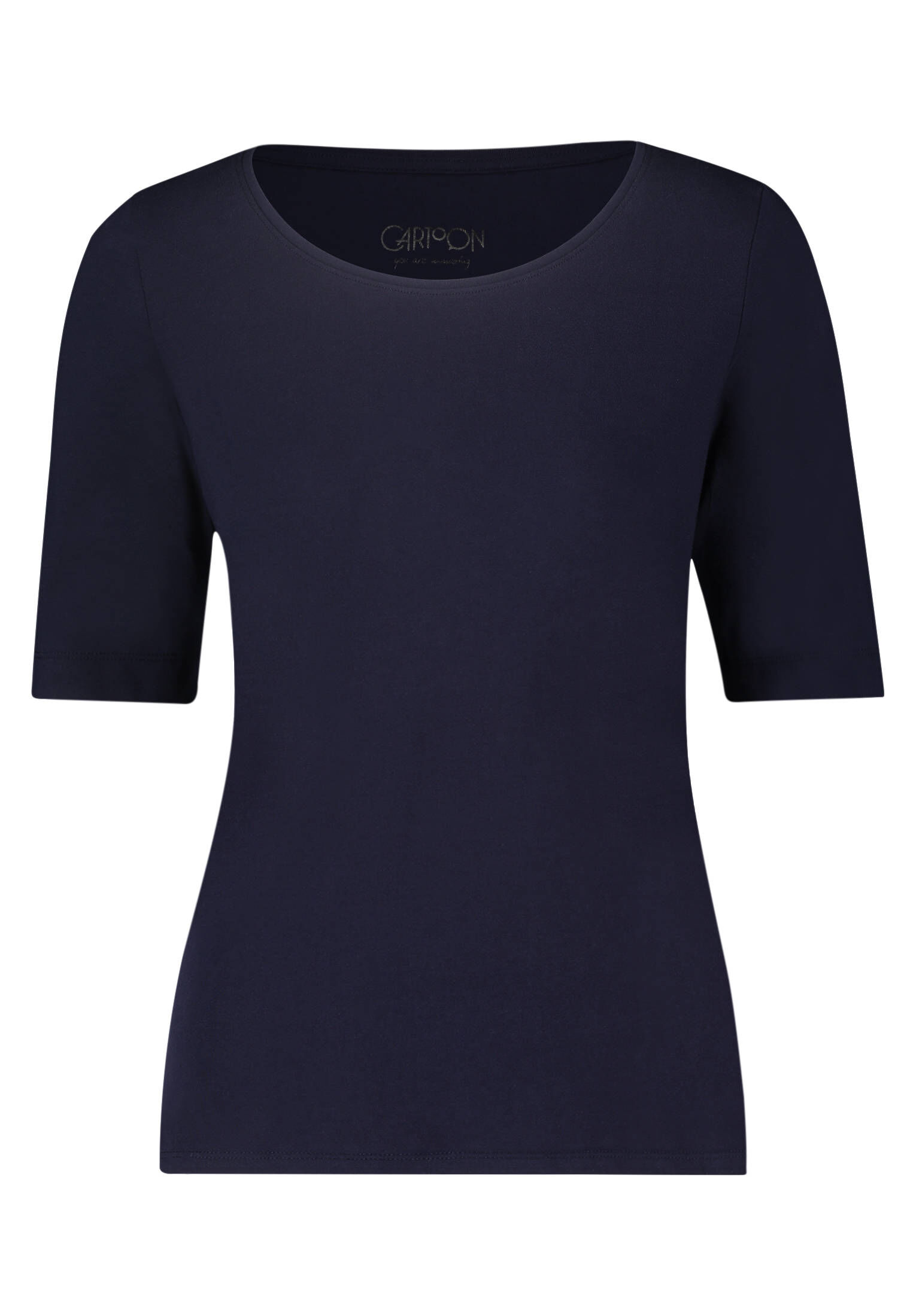 Cartoon| Damen Basic Shirt mit Rundhalsausschnitt