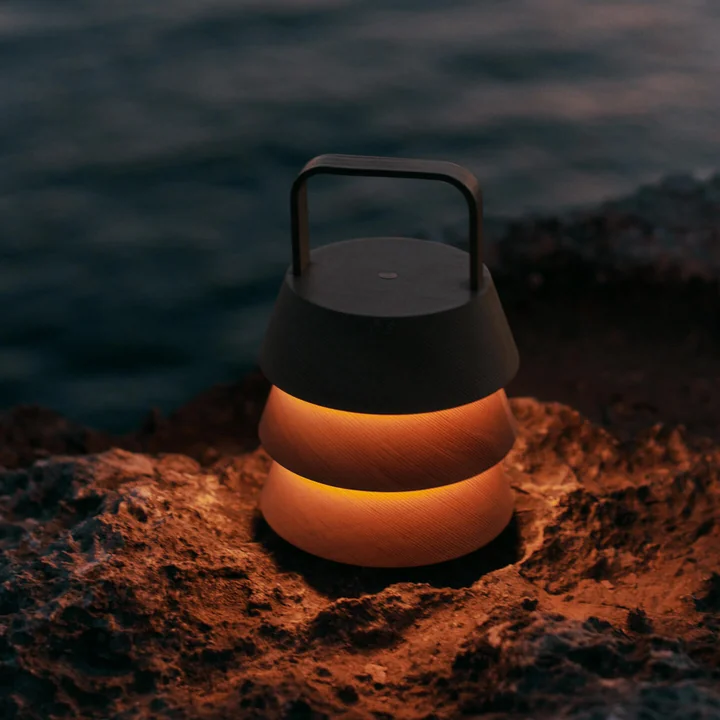 Ferm Living - Luver LED Akku-Leuchte, Douglasie natur