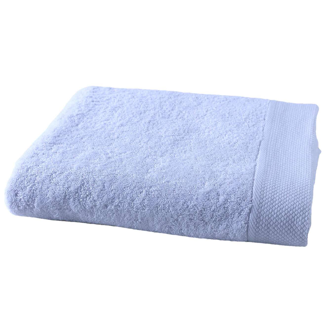 Soft by Perle de Coton Drap de bain bleu ciel - 100x150 cm