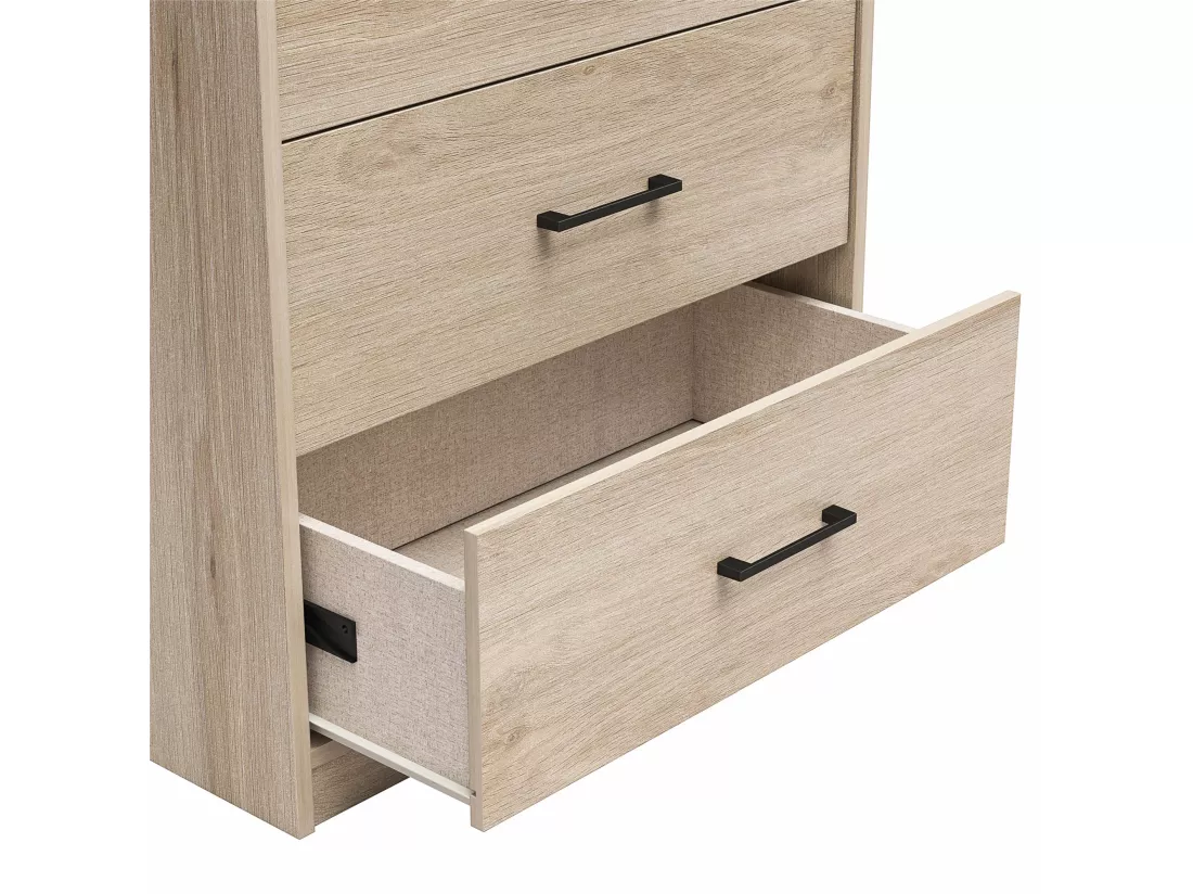 BrEZ | Commode à 4 tiroirs en effet chêne clair