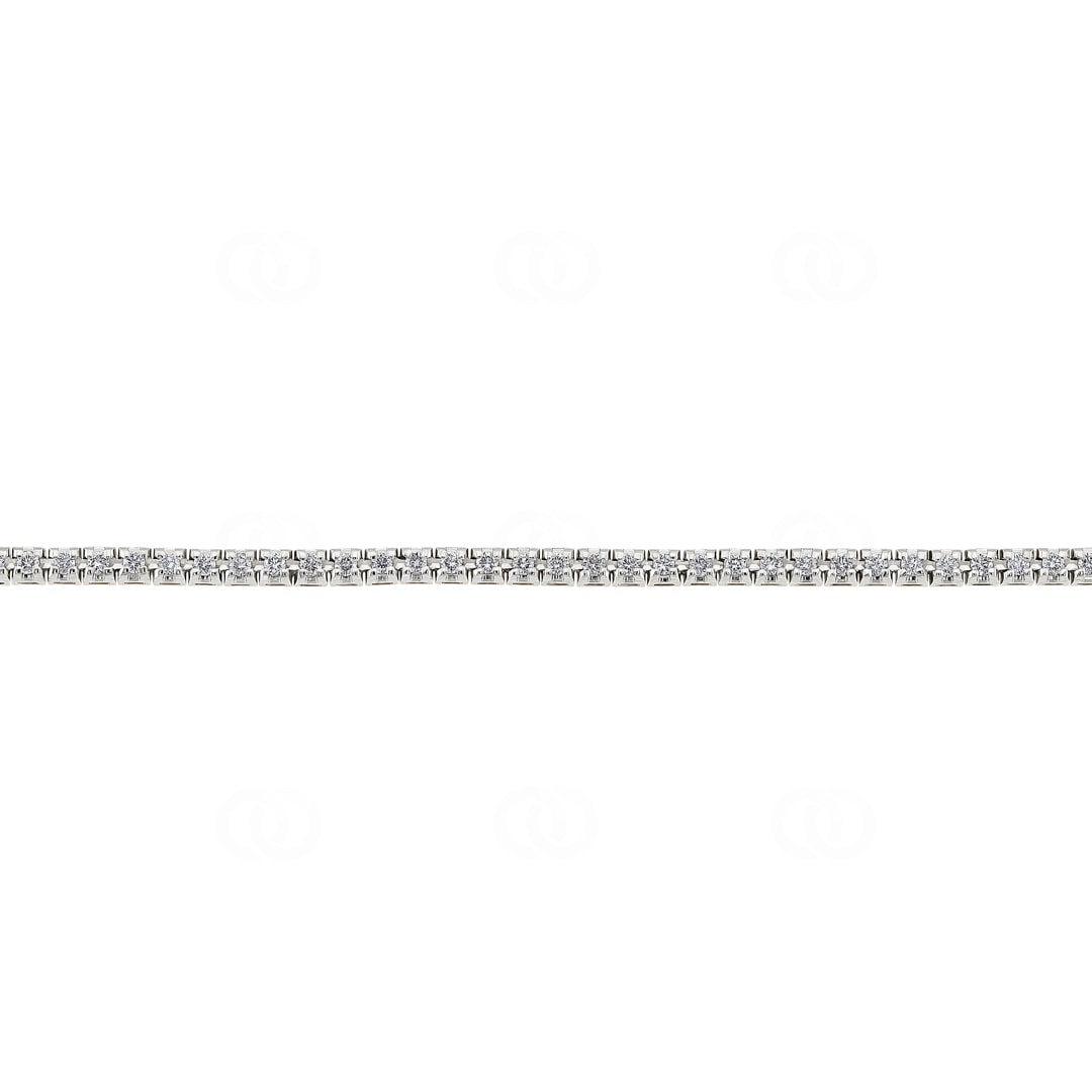 1.00 Karat Diamanten Tennisarmband 750/18 K Weissgold