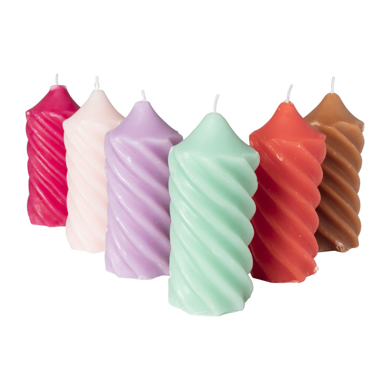 Stompkaars twist - rood - ø6x15 cm